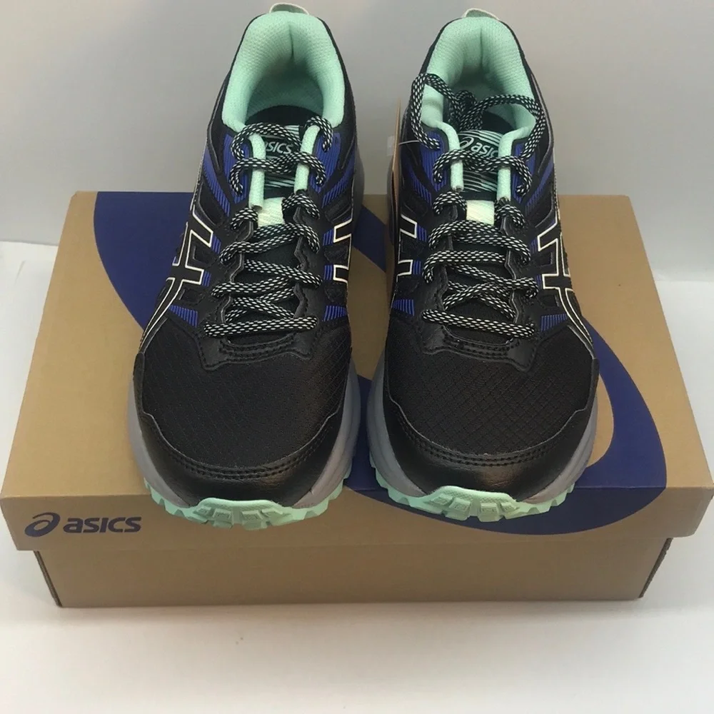 ASICS WOMENŚ TRAIL SCOUT 2 RUNNING SHOES SIZE 7.5 BLACK/BIRCH - Picture 10 of 14